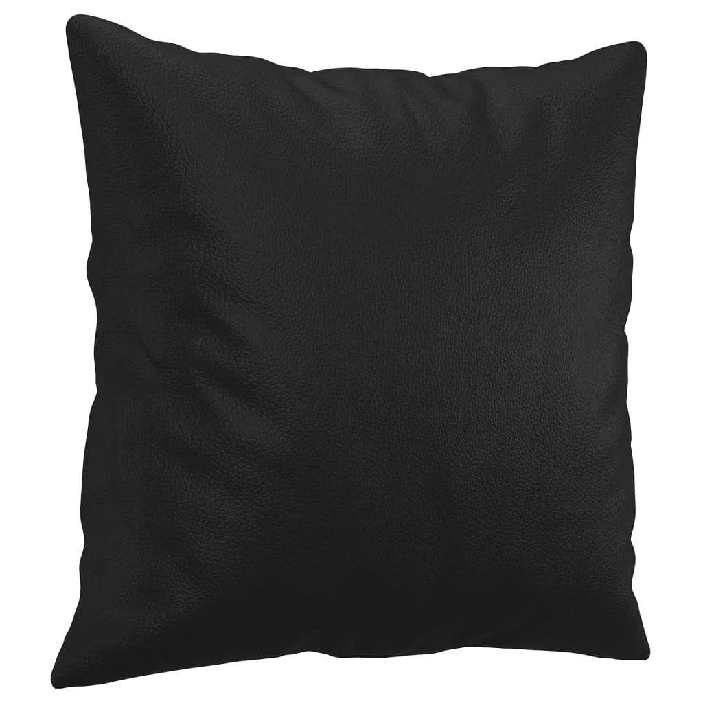 Black 55.1" Faux Leather 2-Seater Sofa I472598