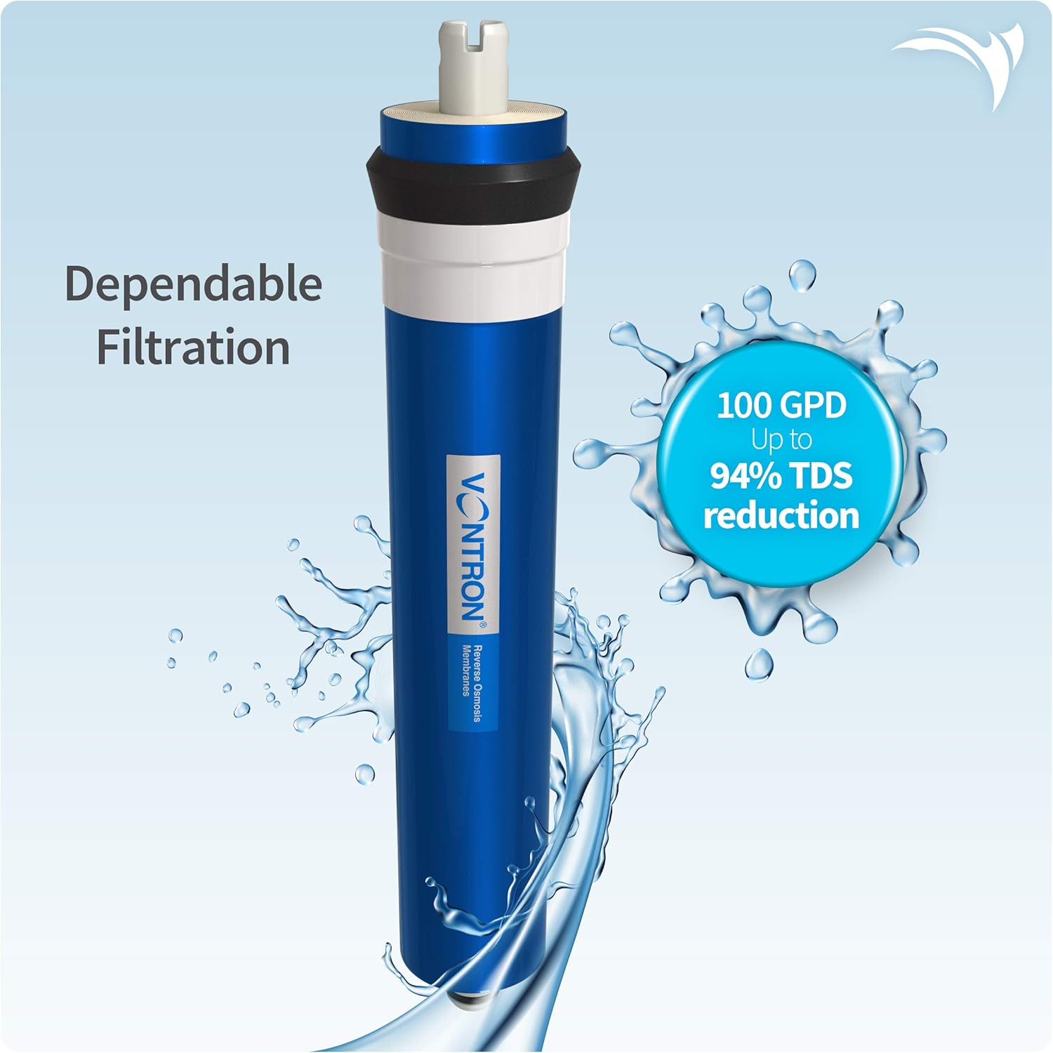 RO Membrane 100 GPD Reverse Osmosis Water Filter Replacement Cartridge V785639