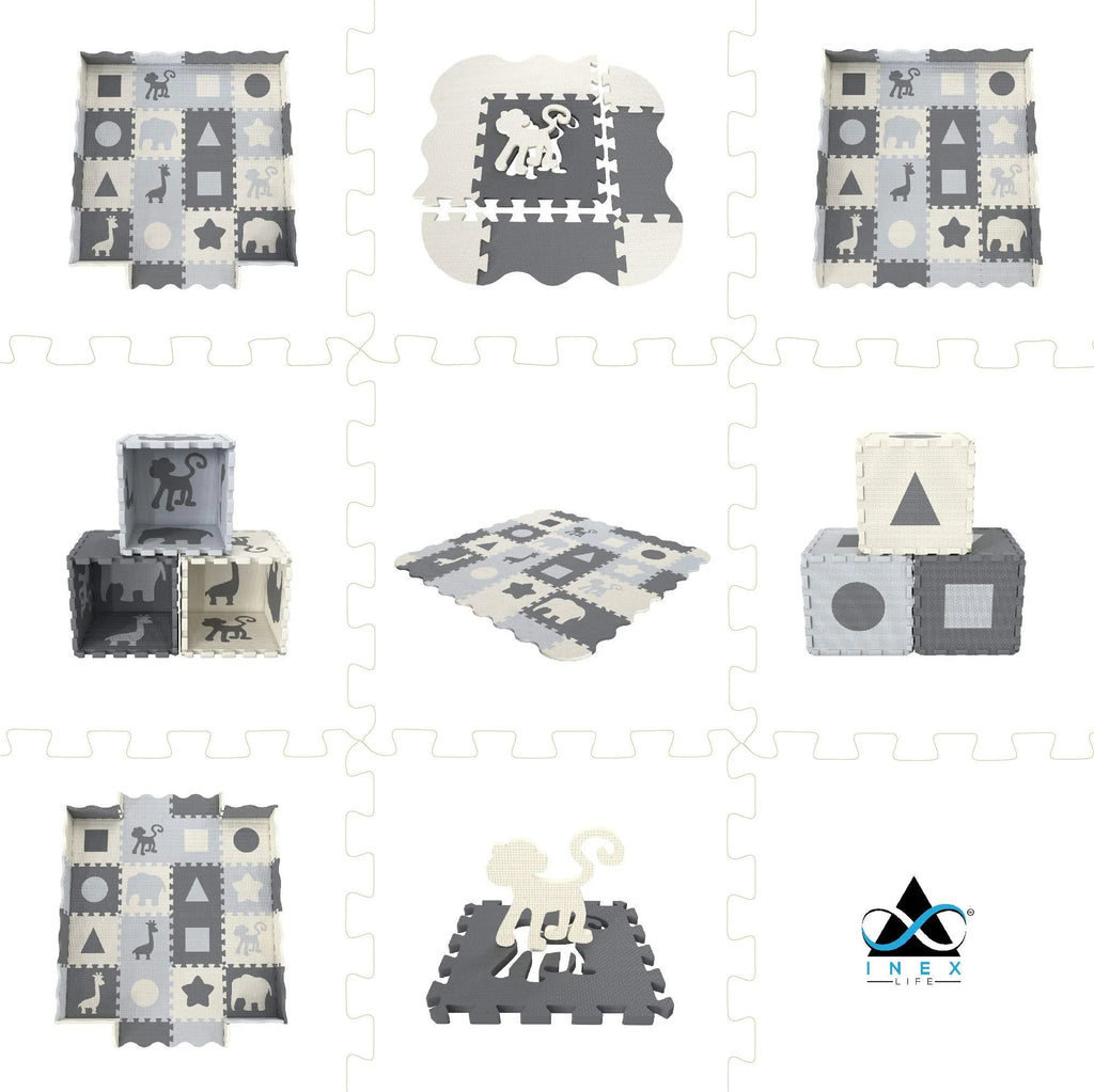 Soft Foam Baby Play Mat Extra Thick Padded Tiles Y191