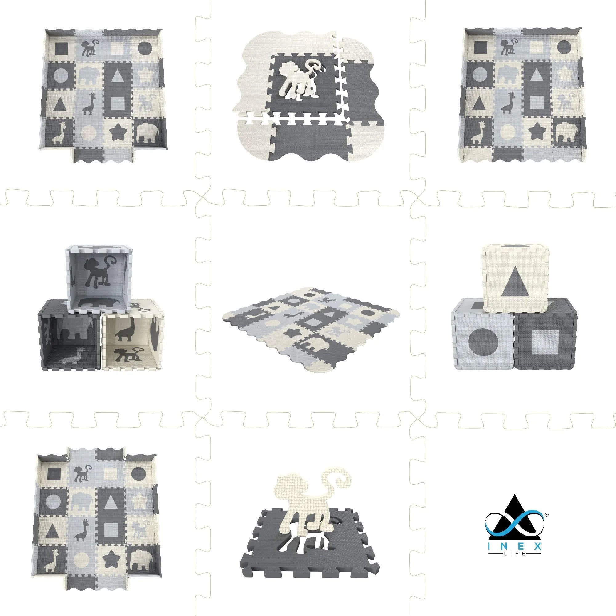 Soft Foam Baby Play Mat Extra Thick Padded Tiles Y191