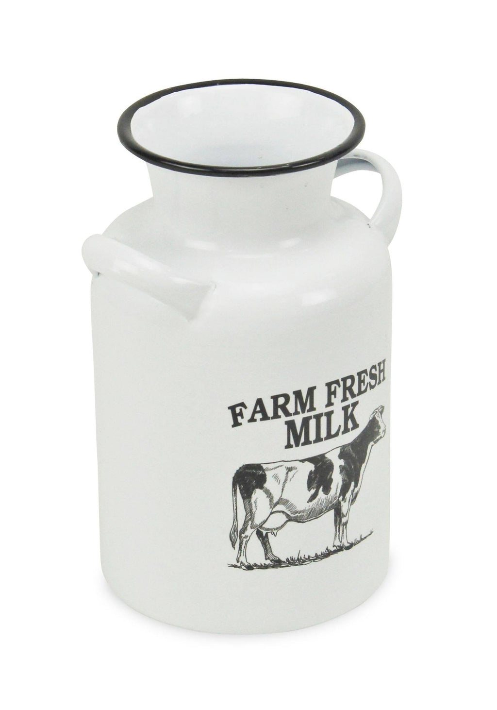 White and Black Lacquered Decorative Milk Jug R940818