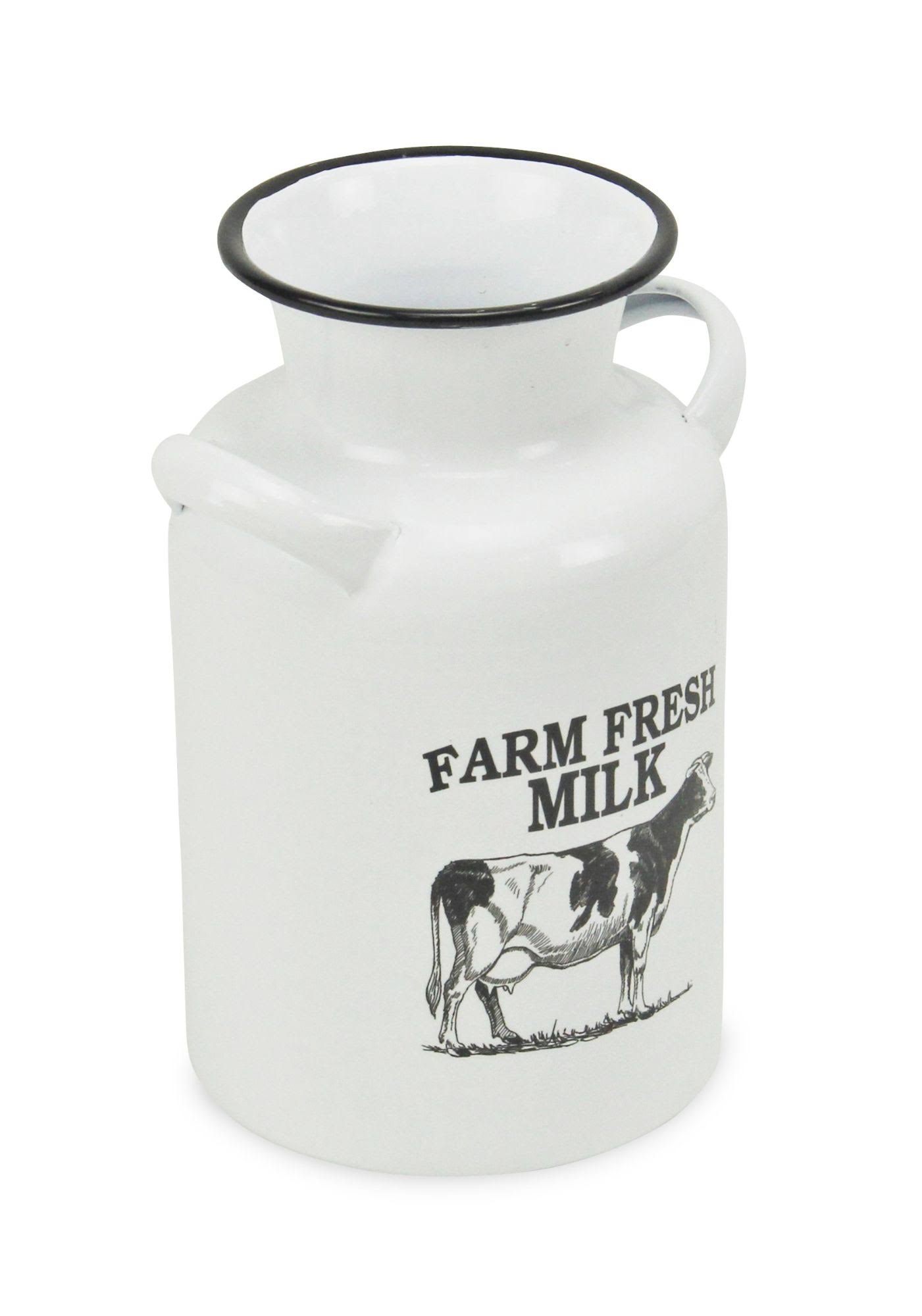 White and Black Lacquered Decorative Milk Jug R940818