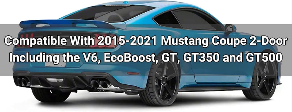 Glossy Black Rear Spoiler Wing for Mustang Coupe W649