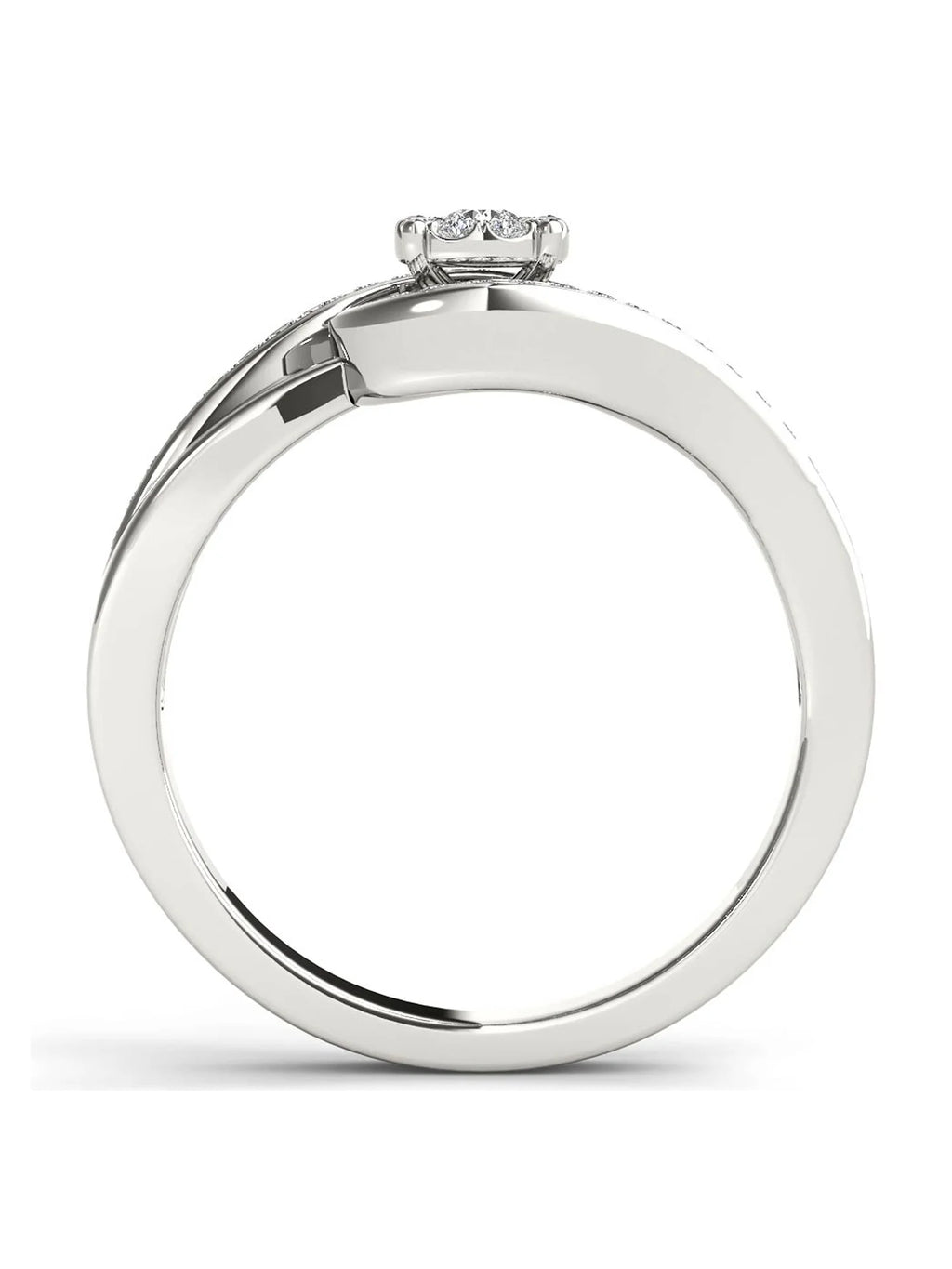 1/5ct Tw Diamond Cluster Engagement Ring G180036