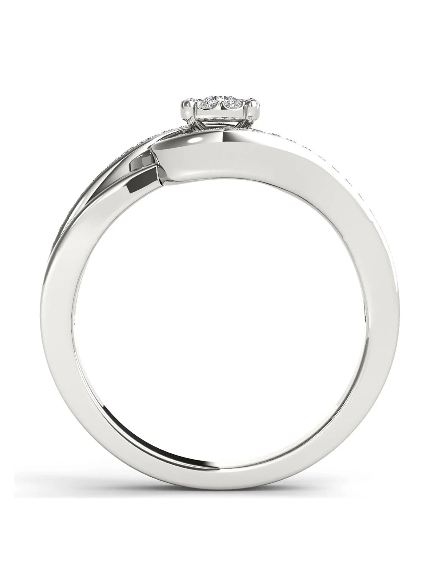 1/5ct Tw Diamond Cluster Engagement Ring G180036