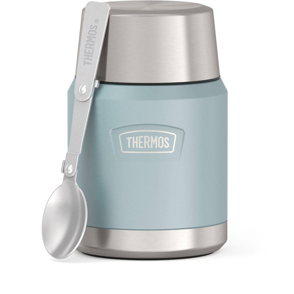16oz Stainless Steel Food Storage Jar with Spoon M41153