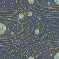 Navy Orbit Celestial Wallpaper U858883