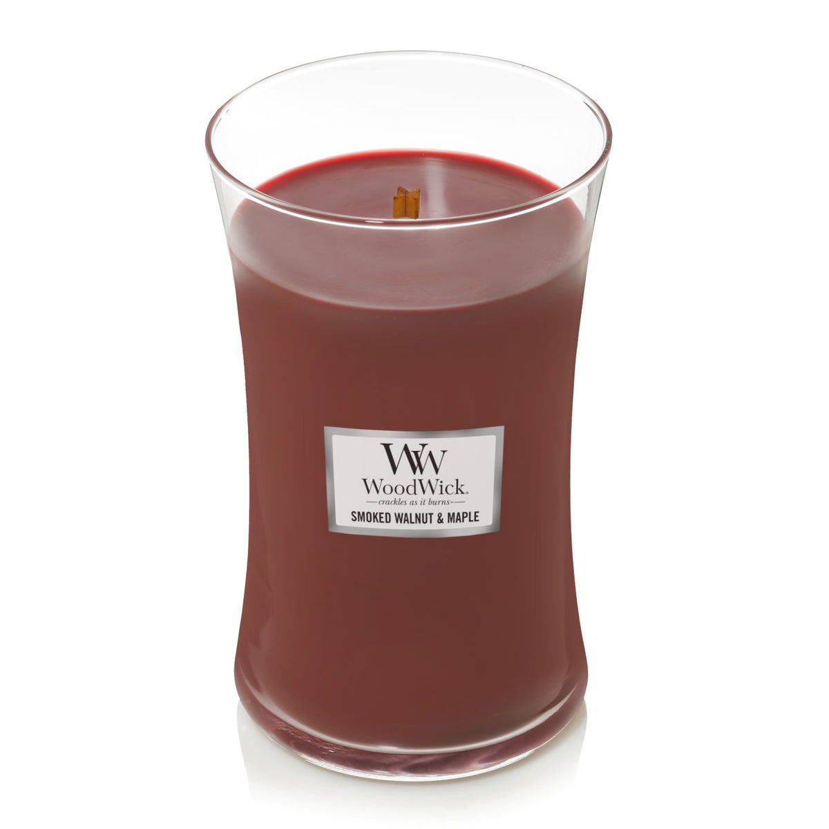 Smoked Walnut & Maple Large Hourglass Candle A697092