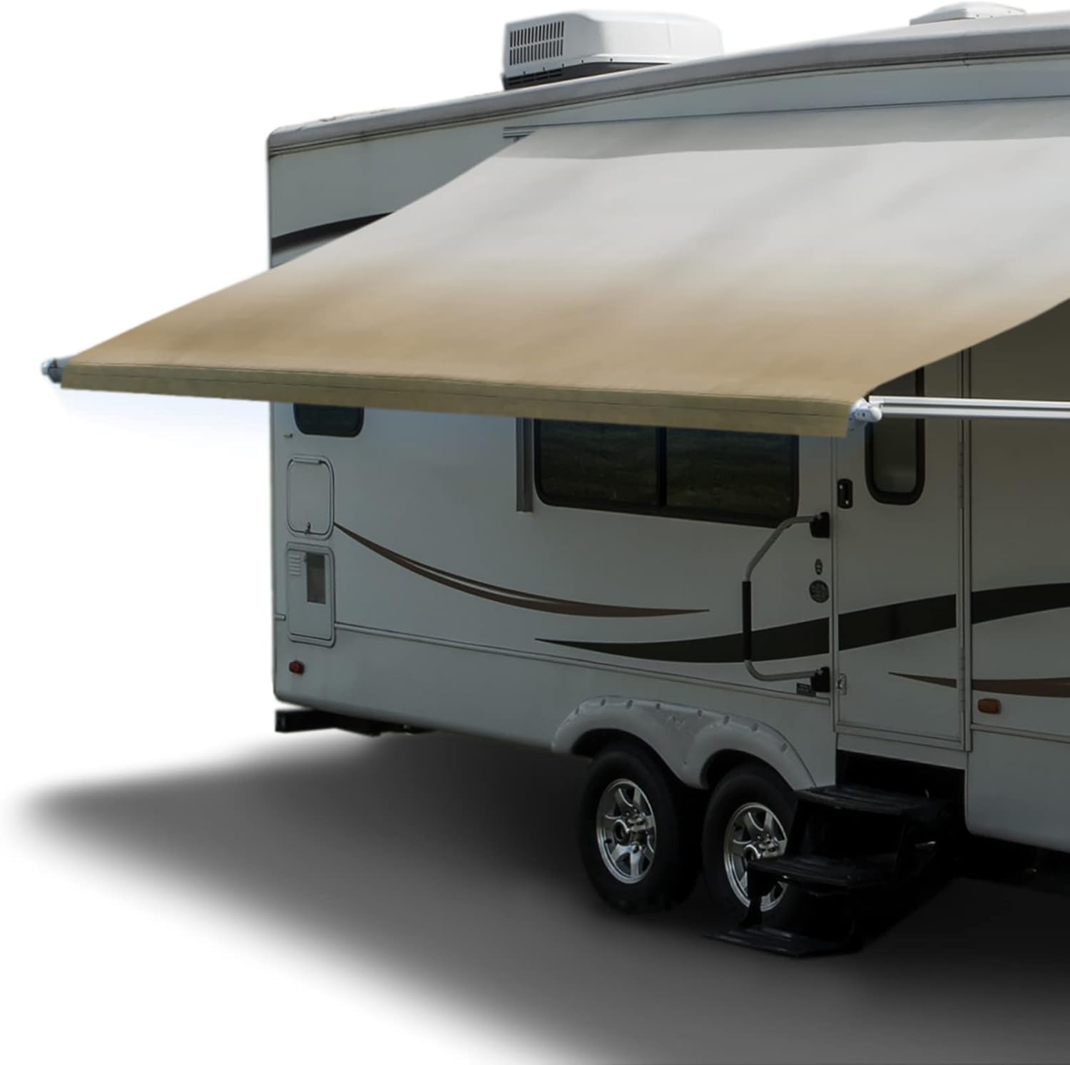 RV Awning Fabric Replacement 15 Foot Tan Heat Sealed E3981
