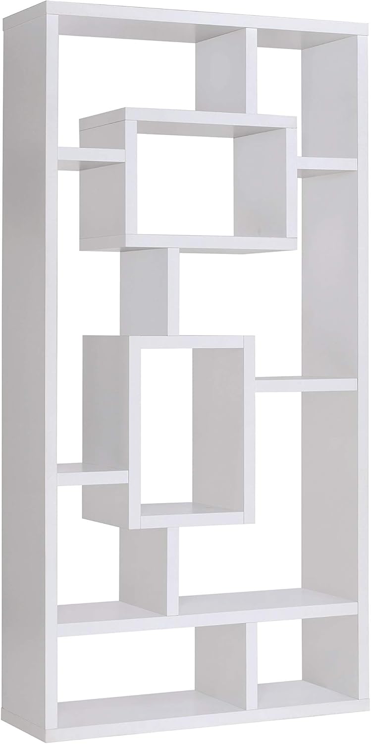 10-Shelf Bookcase, Cappuccino O9982