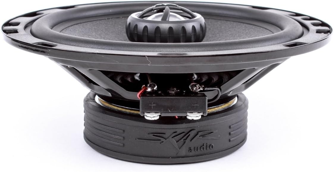 6.5" 200W 2-Way Coaxial Car Speakers, Pair D857180