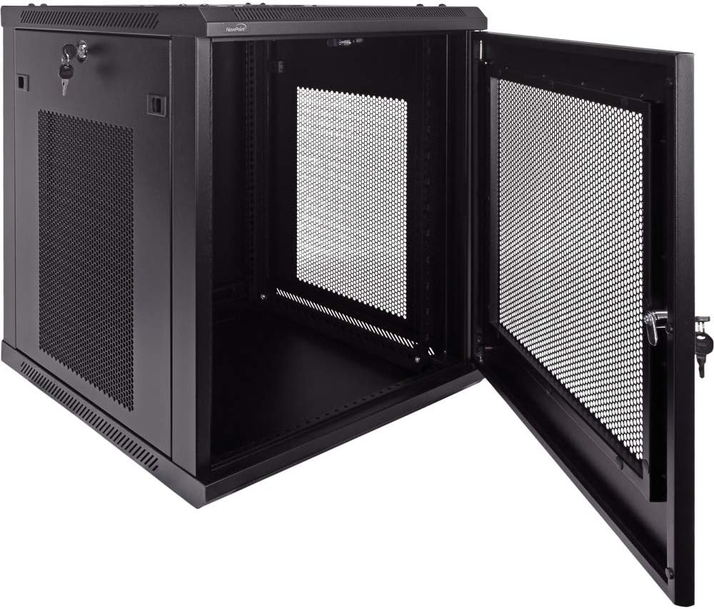 12U Wallmount Cabinet Enclosure 19-Inch Server Network Rack Black N921