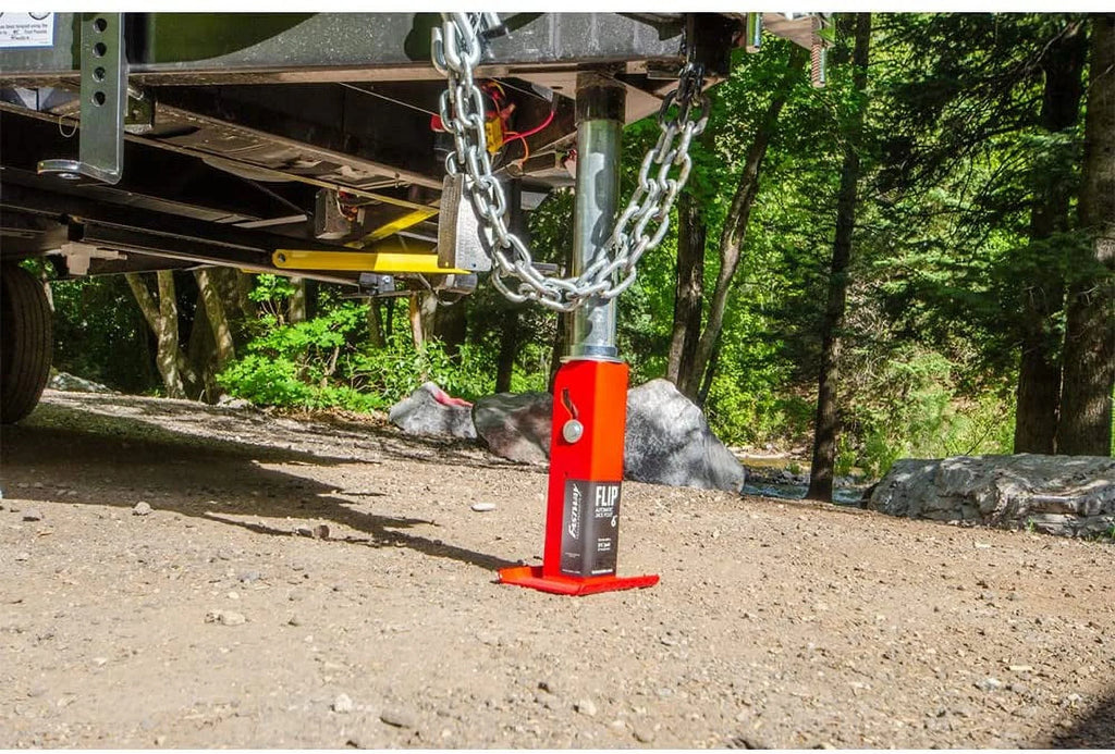 Zinc A-Frame Trailer Jack with 4" Flip Foot M324840