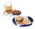 13 inch Cobalt Blue Round Melamine Serving Tray Z84155