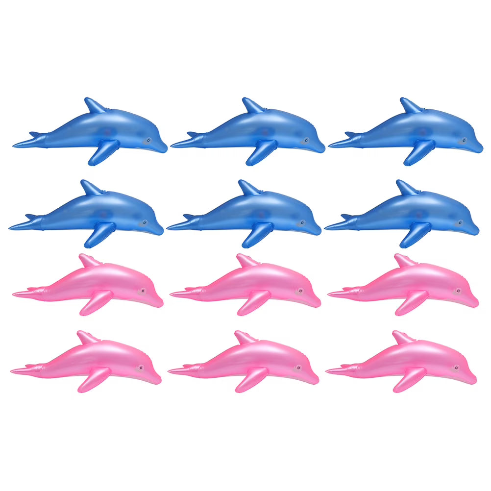 12 Pcs Inflatable Dolphin Toys Z13466