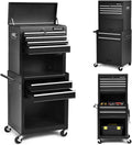 Red 6-Drawer Rolling Tool Storage Cabinet with Wheels S98131