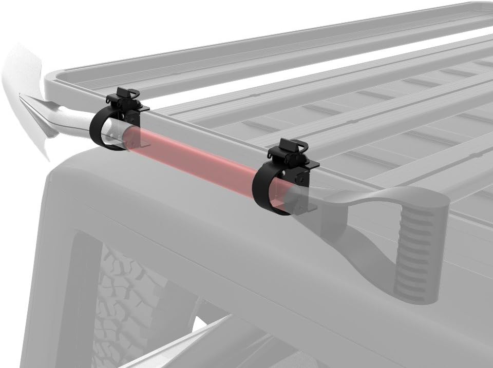 Ratcheting Spade Shovel & Paddle Mount for Roof Racks (Black) Z239603