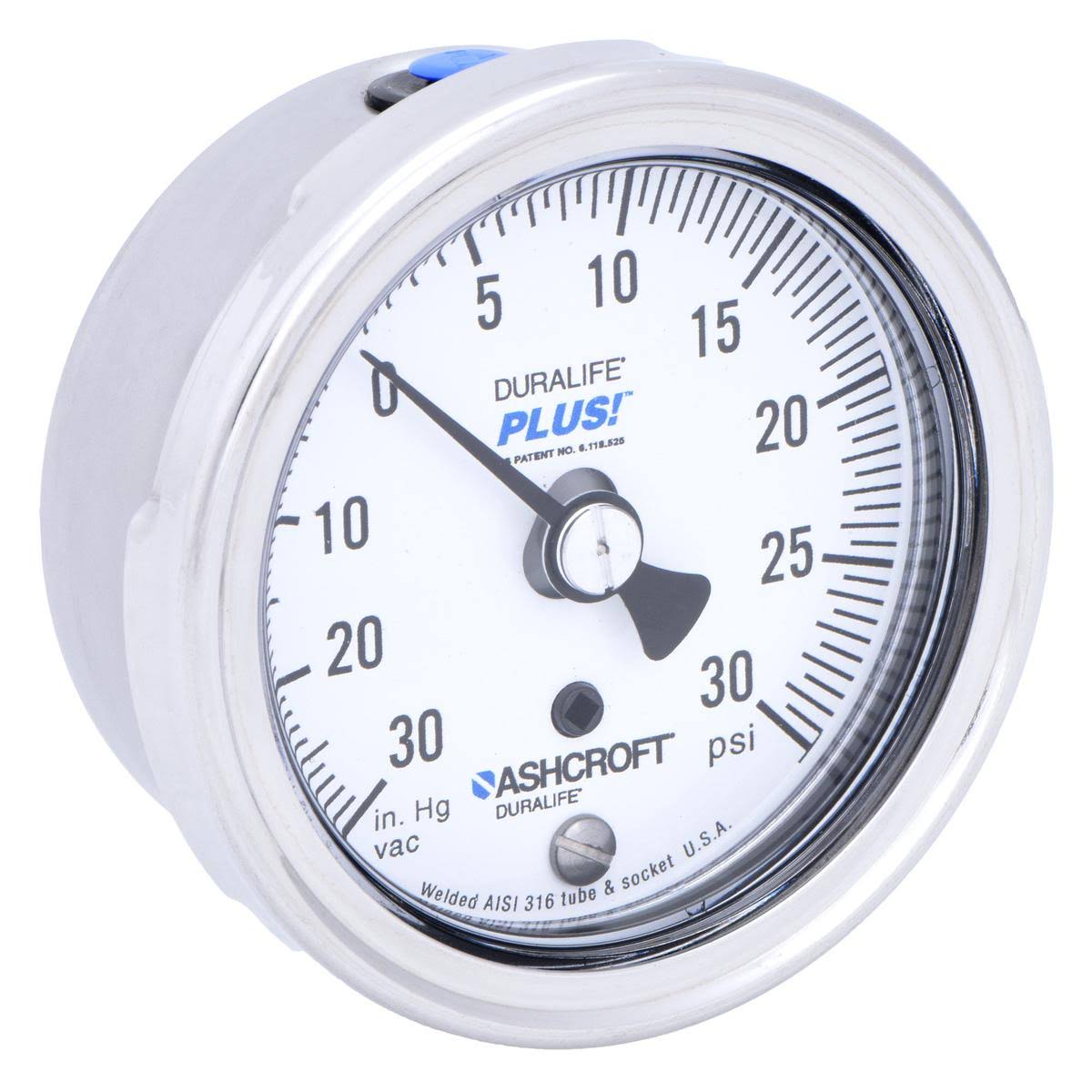 Compound Gauge, 30 HG to 30 Psi, 2-1/2In R738