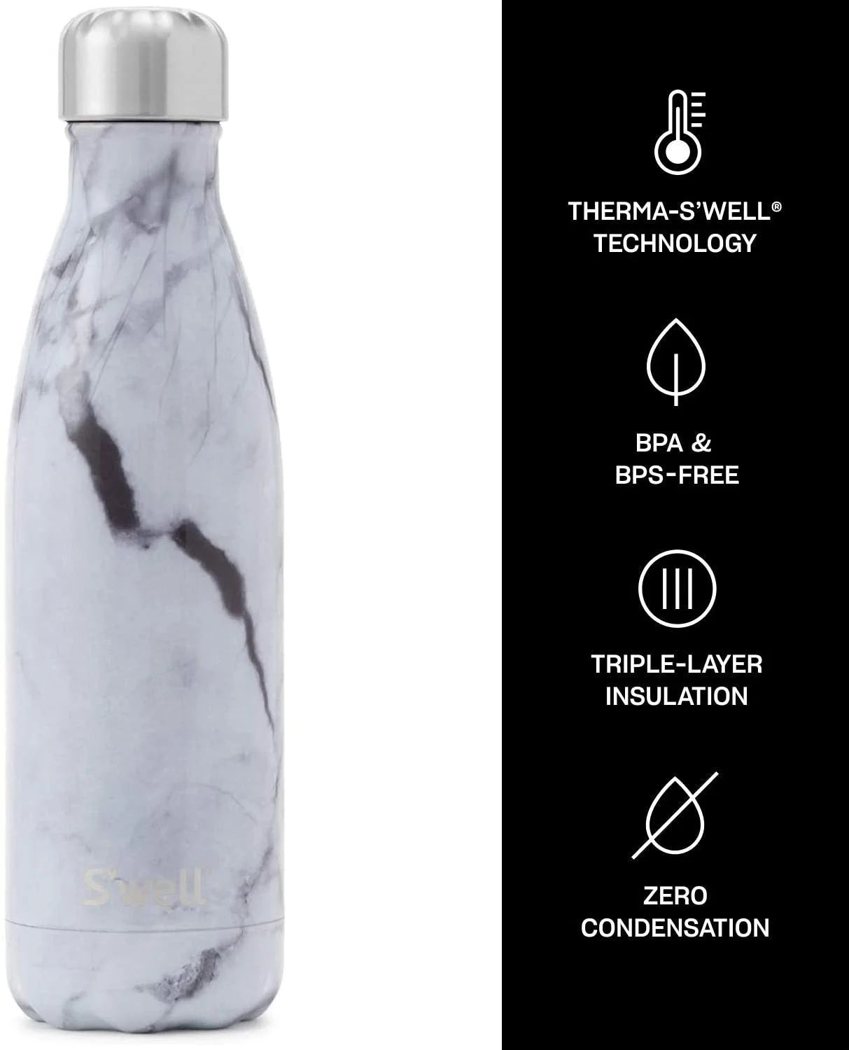 White Marble Bottle P14761