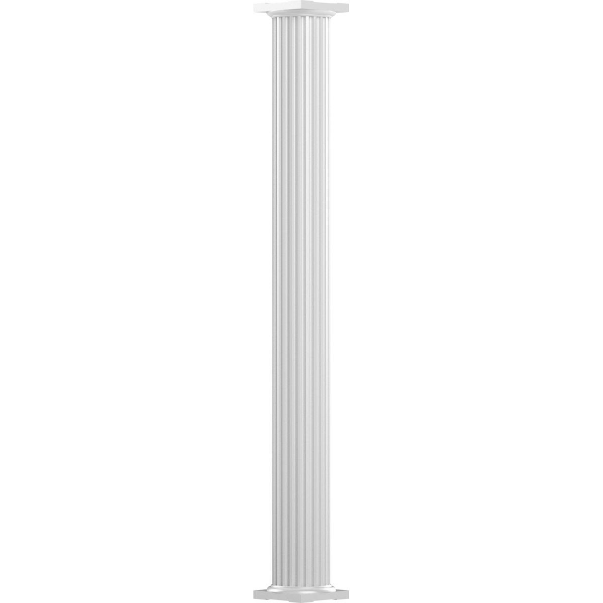Gloss White Finish Round Shaft Column K1306