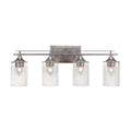 Four Light Bath Bar Aged Silver Z9599