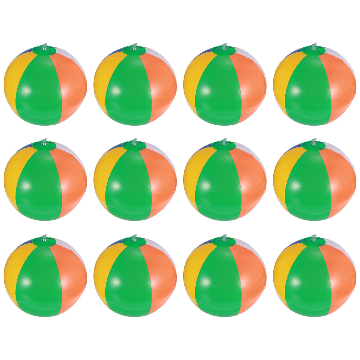 12 Pcs Inflatable Beach Balls Pool Toys J865383