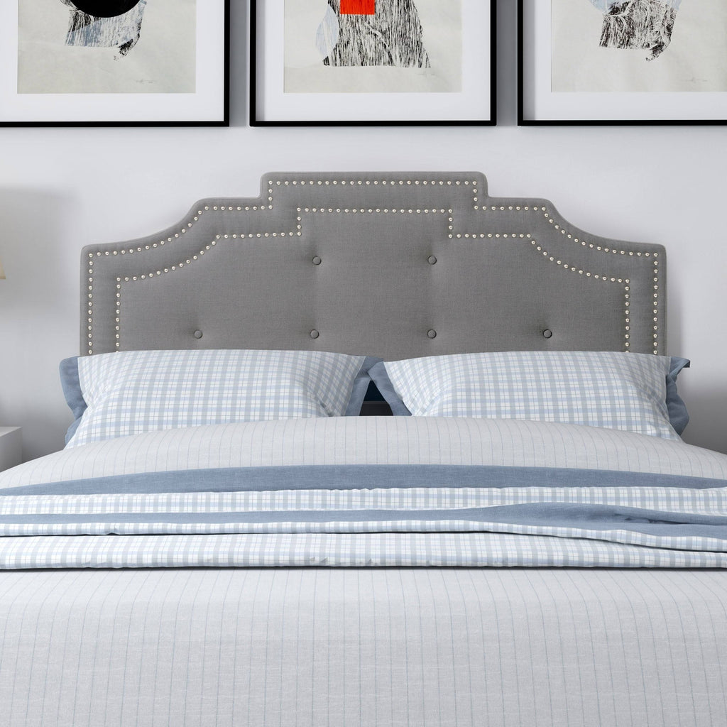 Cream Button Tufted Headboard J615