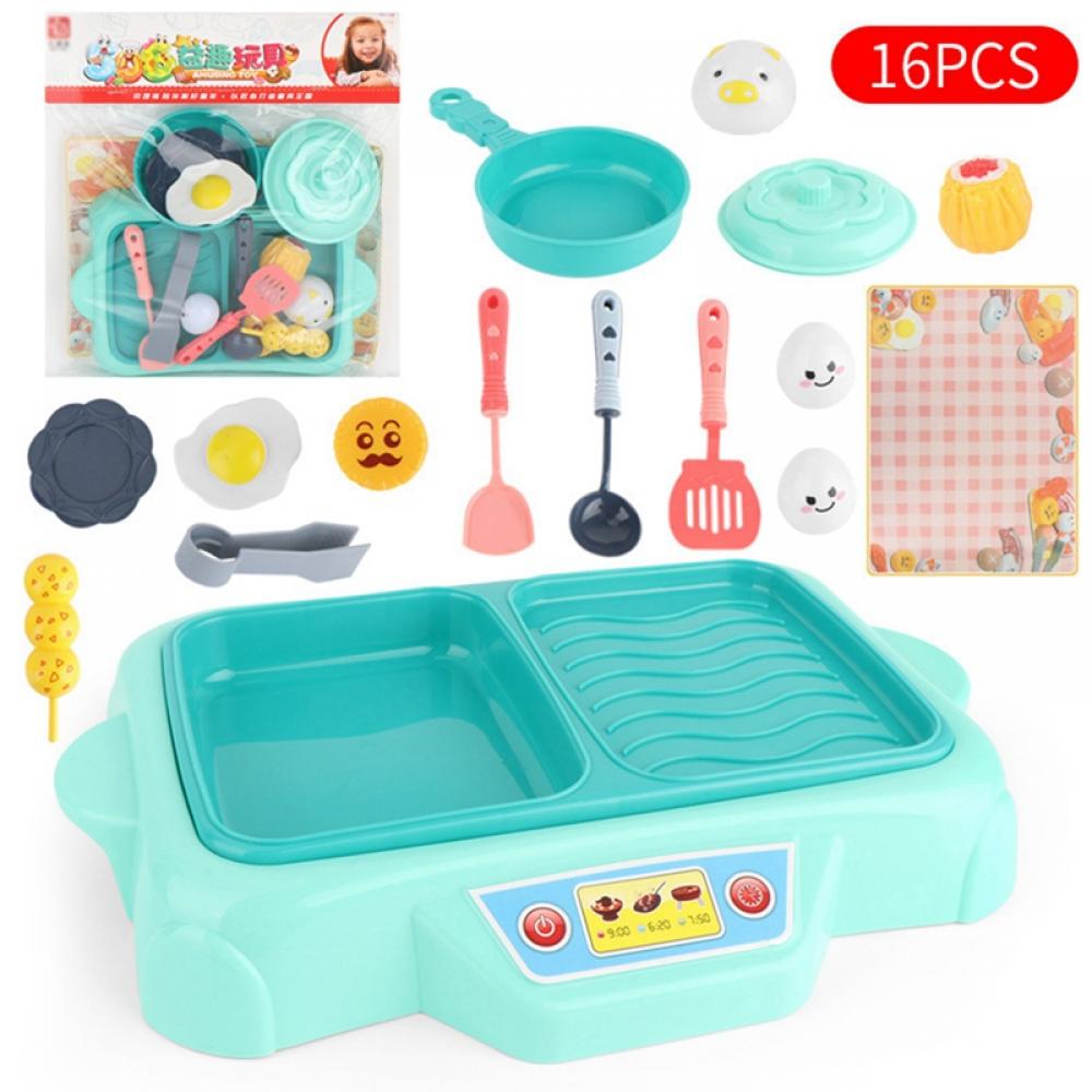 Pretend Play Kitchen Toy with Cookware Pot and Cooking Utensils T1610