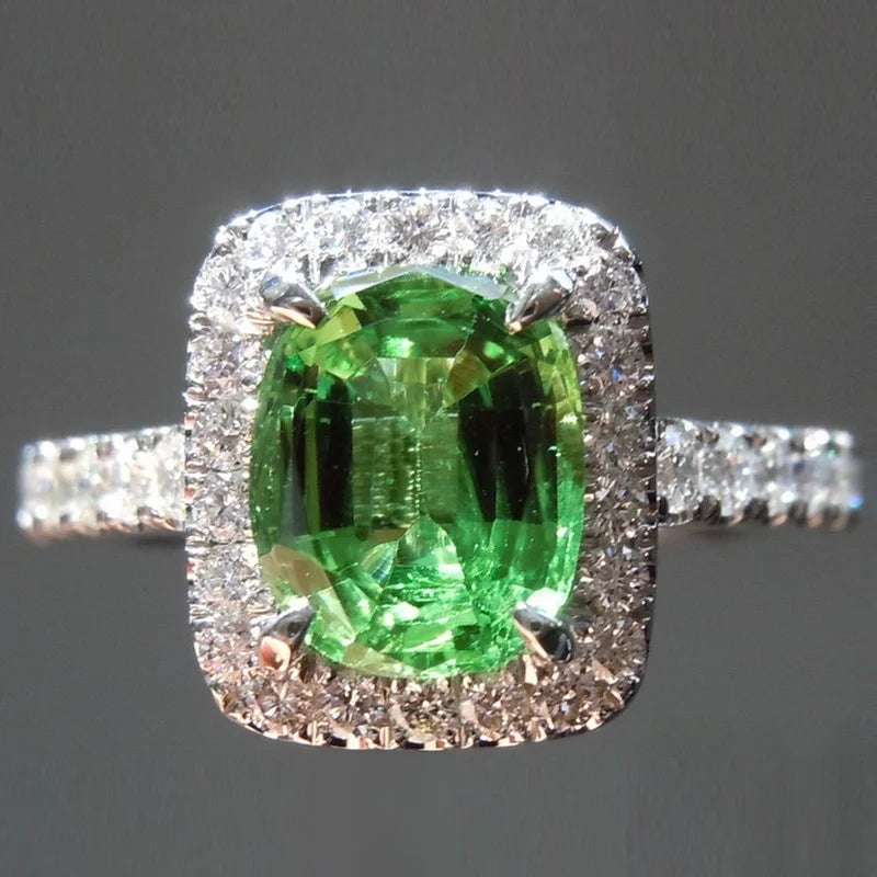 14K White Gold Halo Engagement Ring R26298