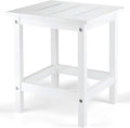 White Outdoor Side Table Y371