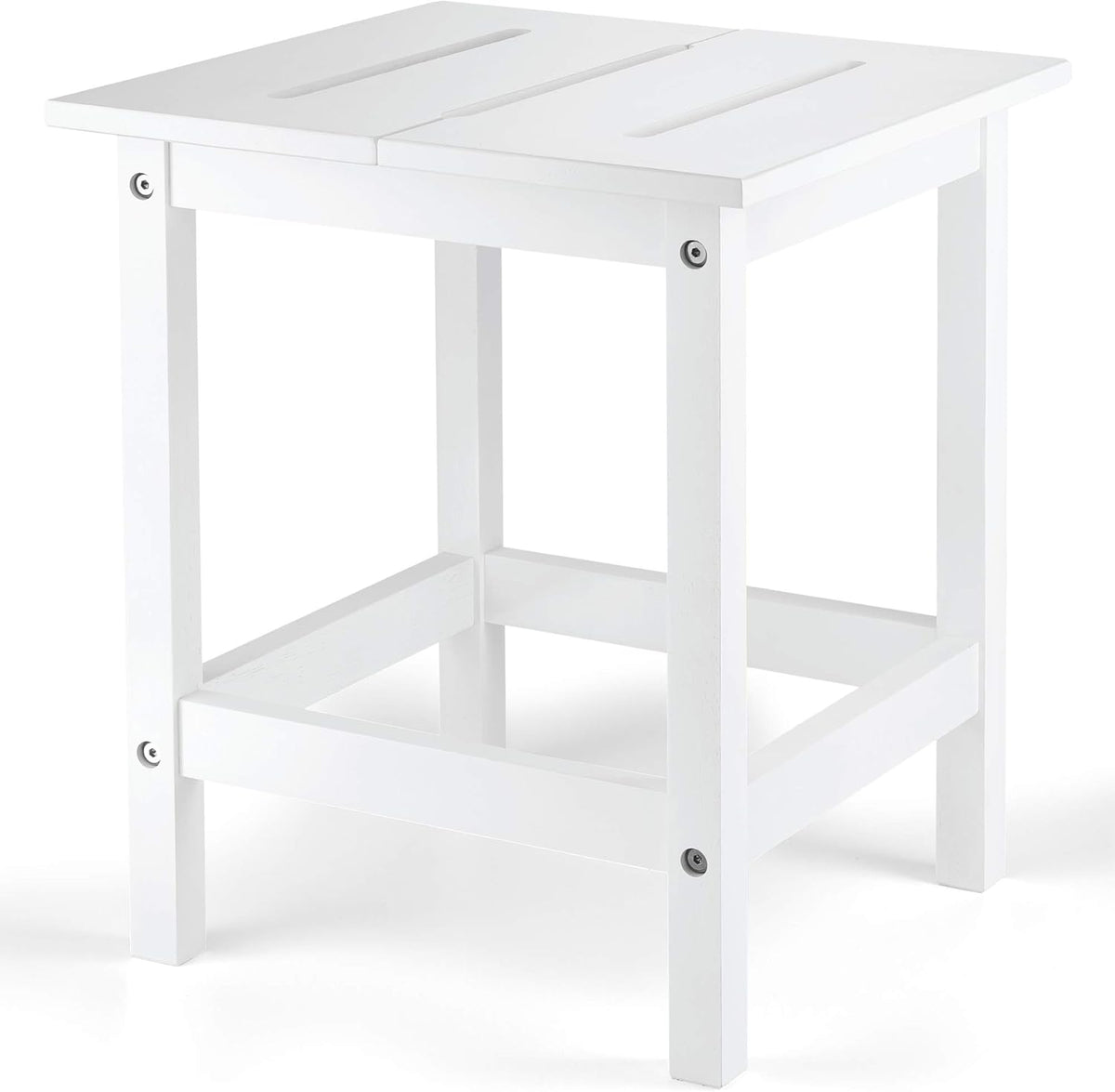 White Outdoor Side Table Y371