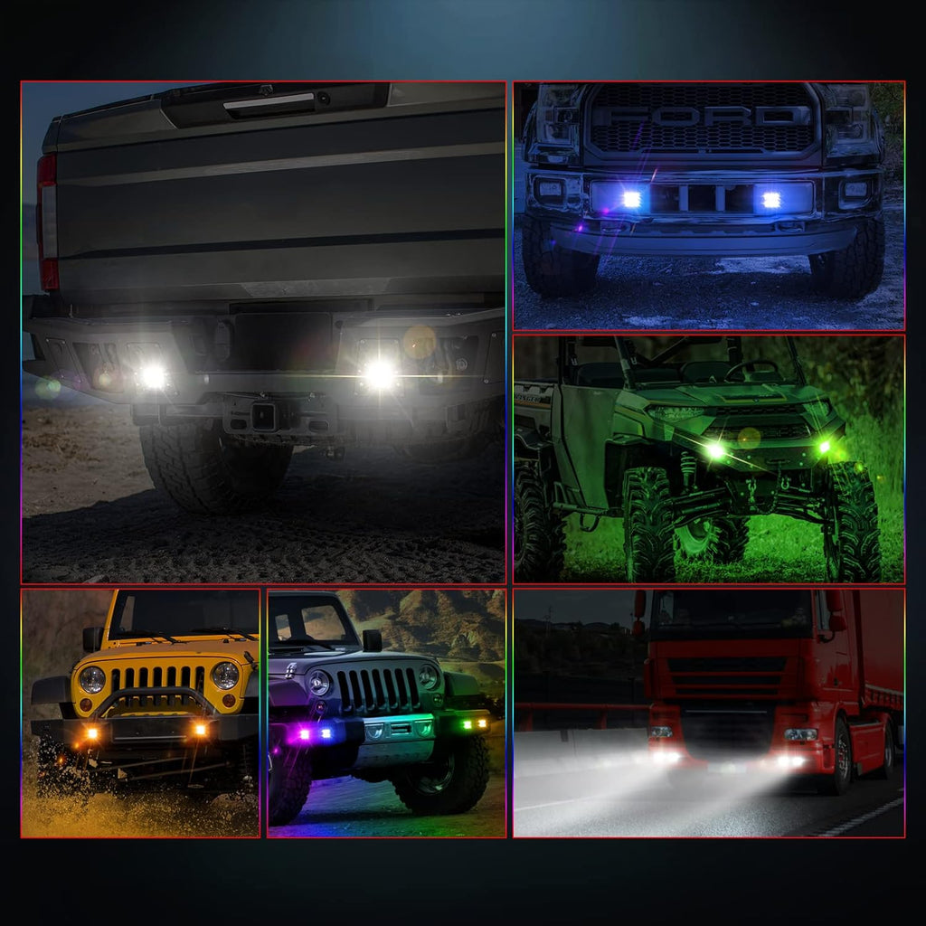 RGBW Flush Mount 60W LED Work Light Bar Z7998