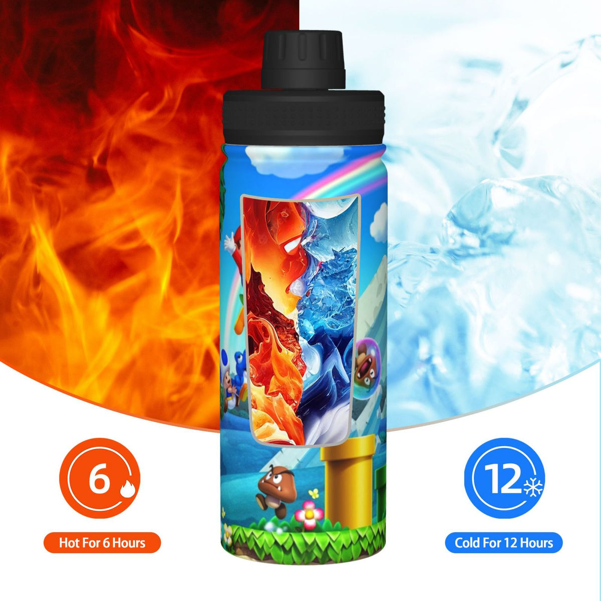 18OZ Insulated Stainless Steel Water Bottle G629447