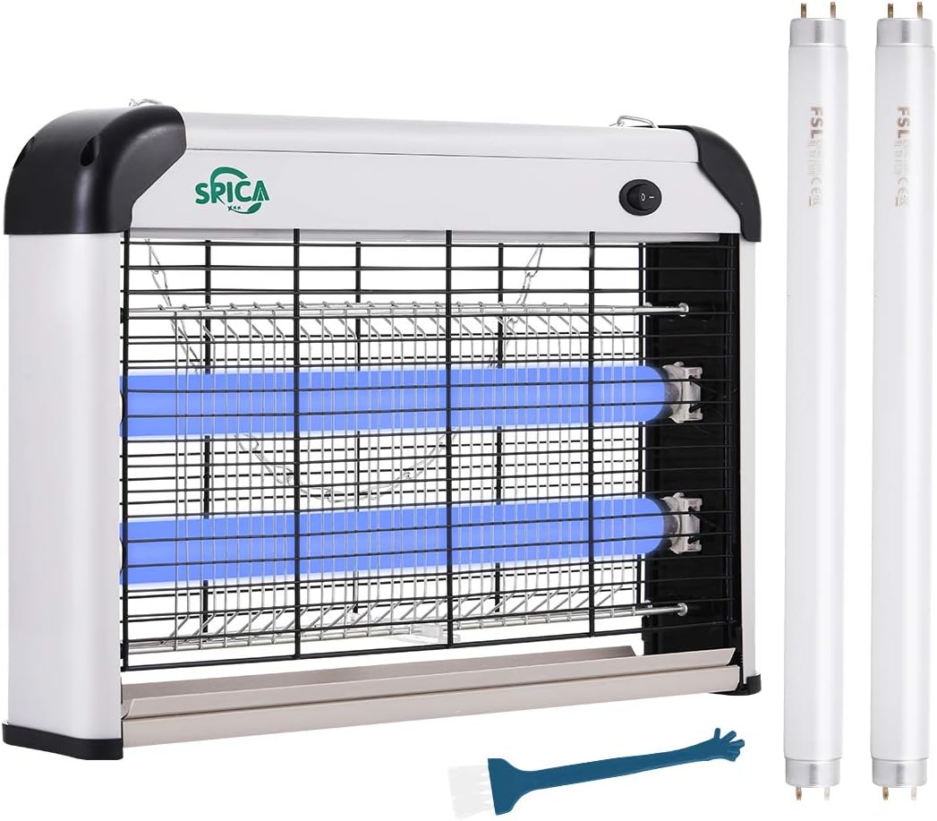 20W Electric Bug Zapper Insect Mosquito Killer with 2 Replacement UVA Light Bulbs, Pack of 2 L4176
