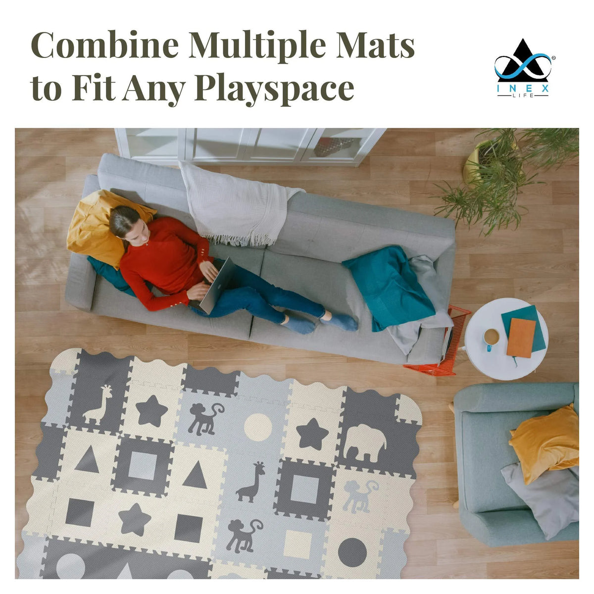 Soft Foam Baby Play Mat Extra Thick Padded Tiles Y191
