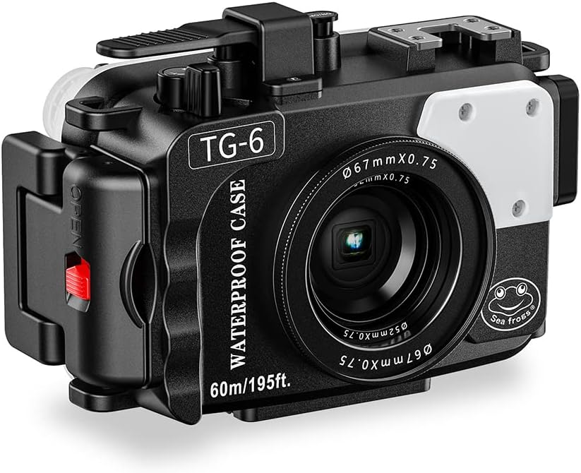 Black Waterproof Diving Case for Olympus TG-6 J44954