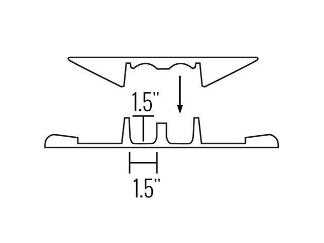 Polyurethane Heavy Duty Protector Bridge for 5 Channel Cable Protector T168