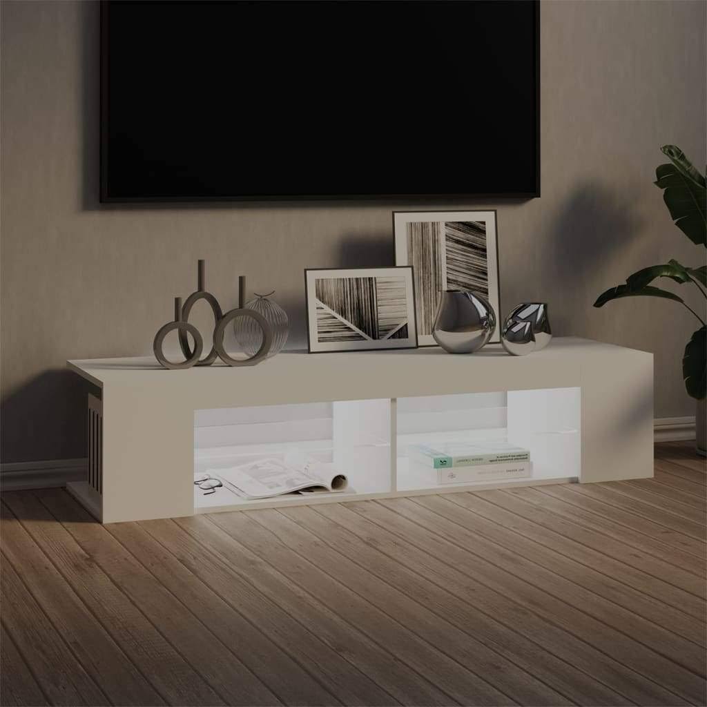 Gray TV Cabinet with LED Lights V25945