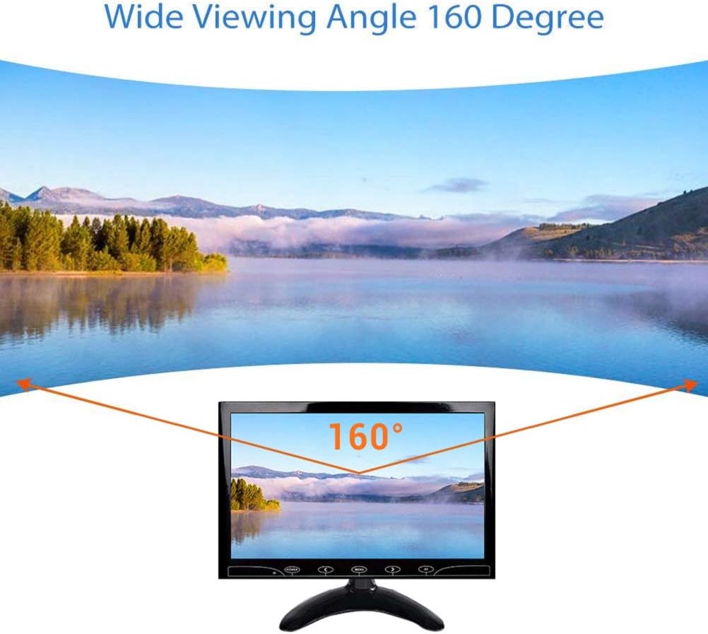 10.1" HD 1024x600 Portable LCD Monitor with HDMI AV VGA Port, Pack of 2 Z55353