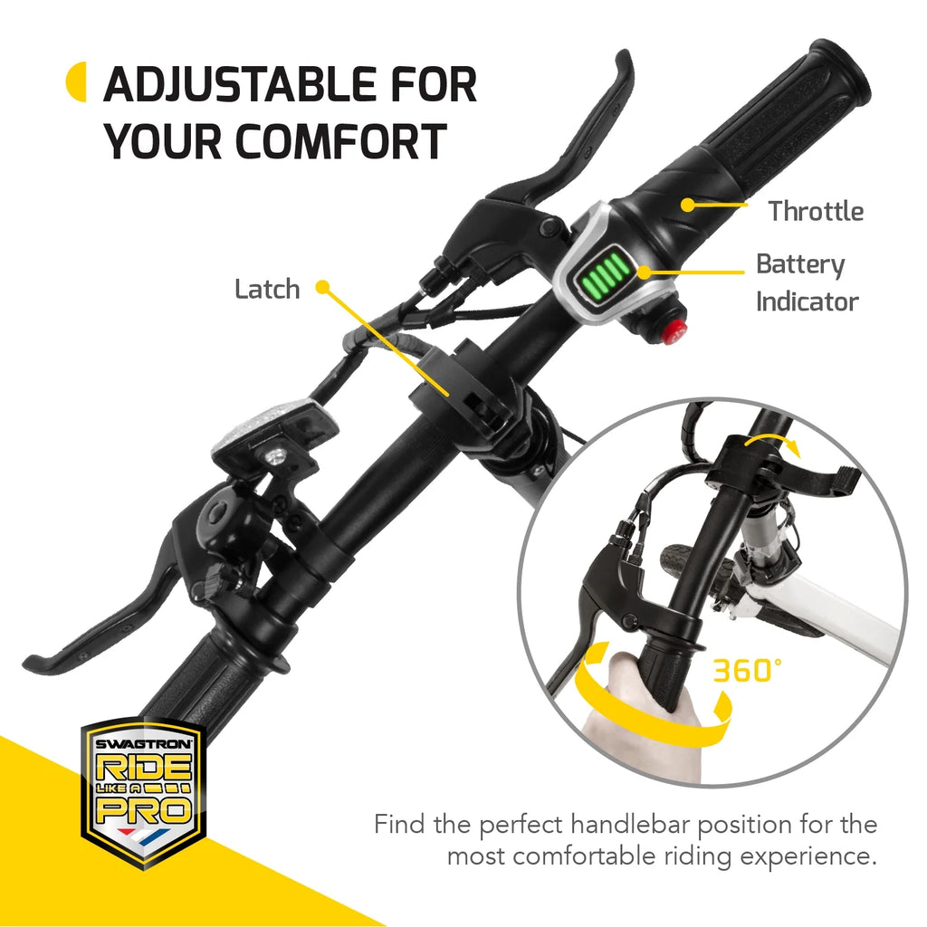 Lightweight Aluminum Folding Electric Bike with Pedals L500