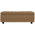 Saddle Fabric Tufted Storage Bench V9919