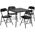 Black Plastic Folding Card Table U782724