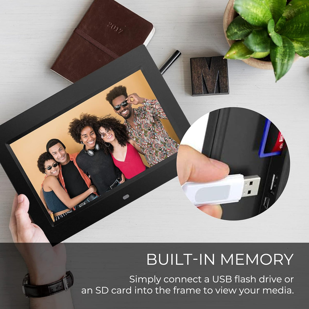 10 Digital Picture Frame with Remote Control P500