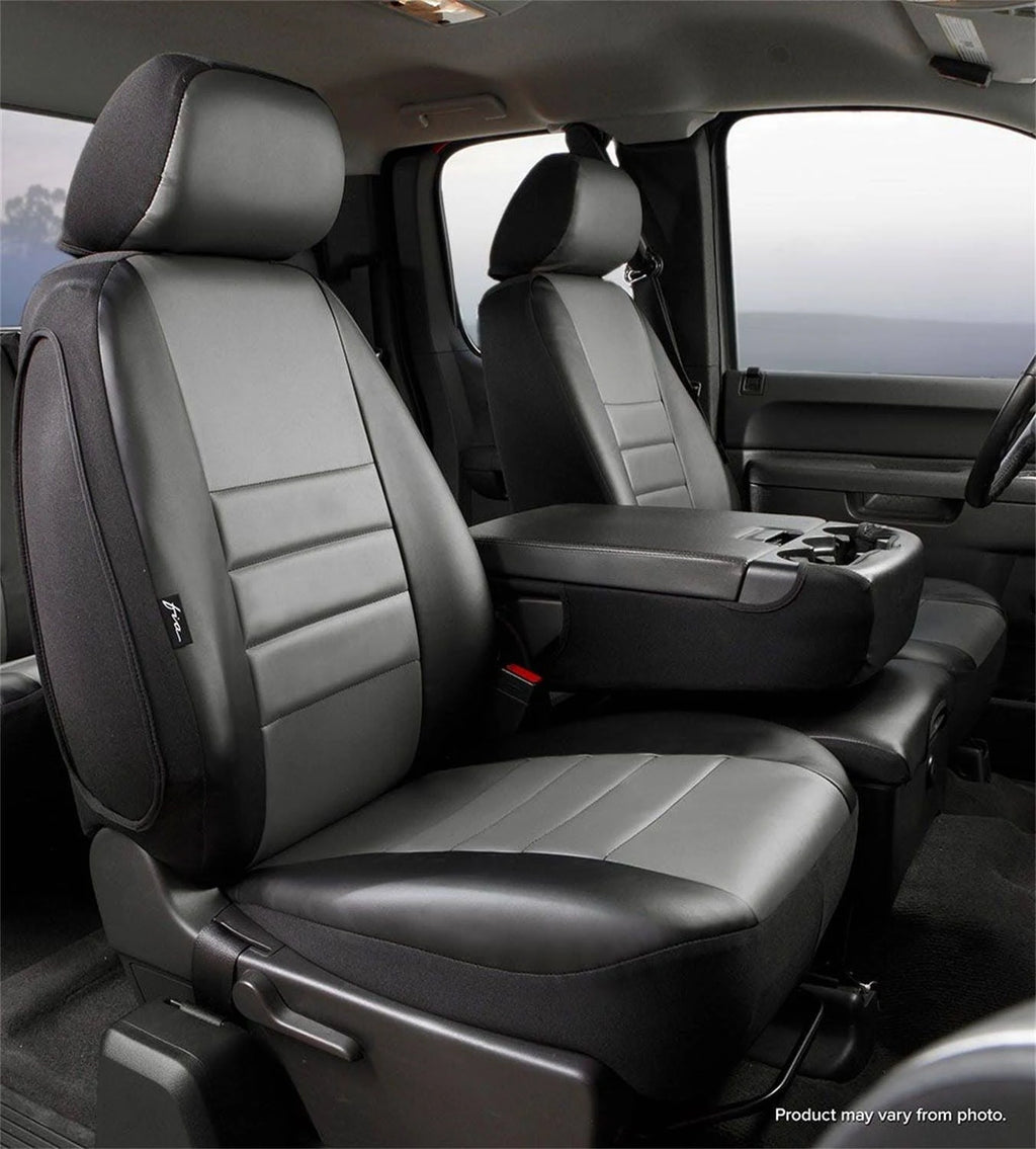 Gray LeatherLite Custom Seat Cover L233