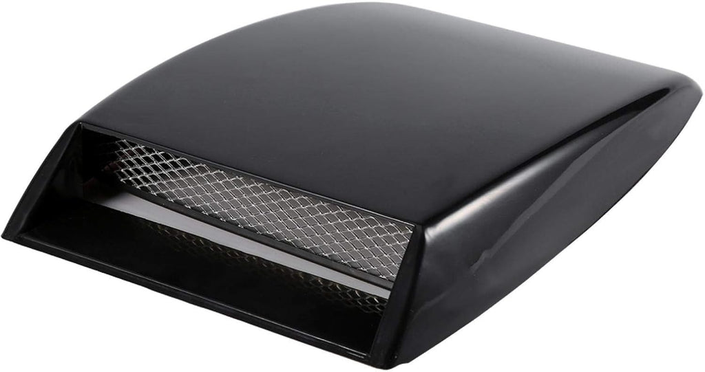 Black Car Air Flow Intake Scoop Bonnet Vent Sticker Cover Hood U1349