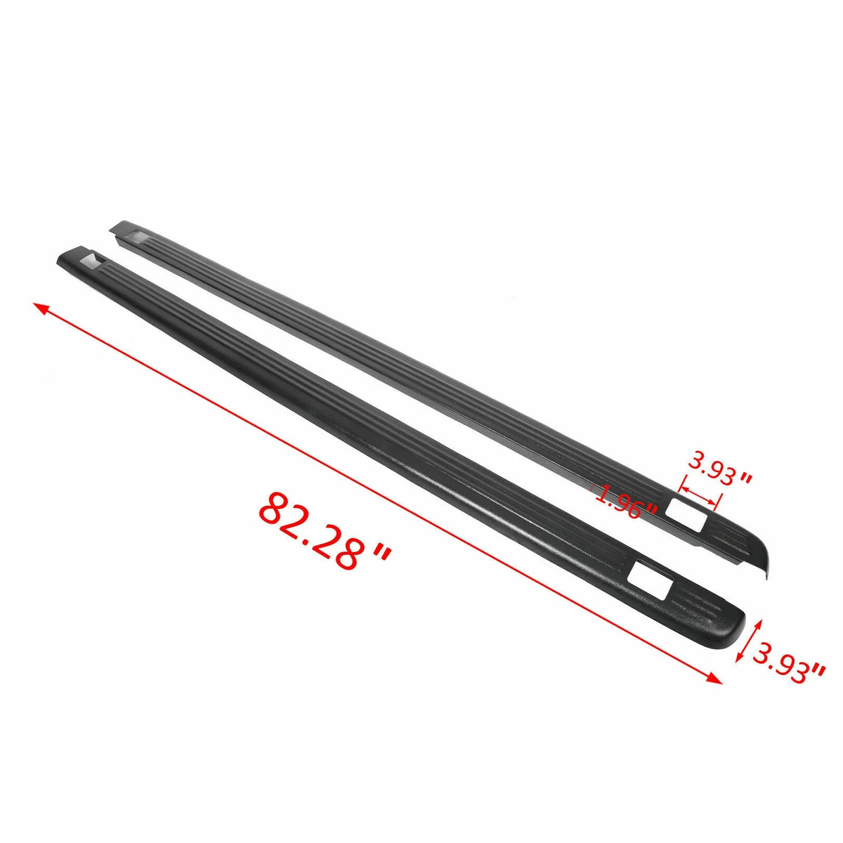 Black Truck Rail Caps Cover Molding G68623