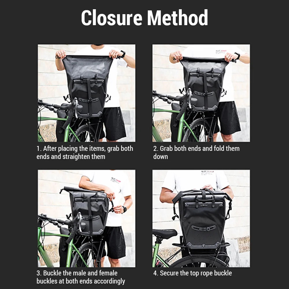 Waterproof Bike Rear Storage Bag 2pcs B23570