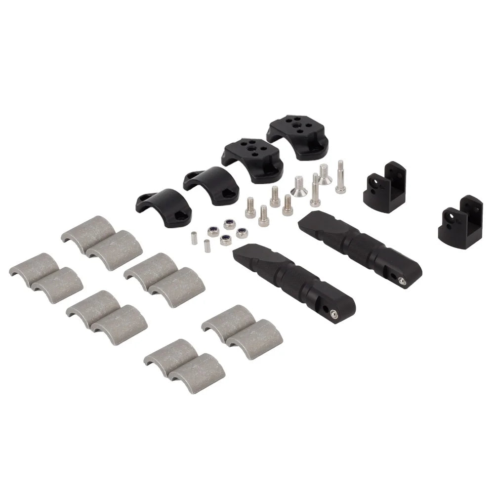Universal Motorcycle 360 Rotatable Highway Crash Bar Foot Pegs H784562