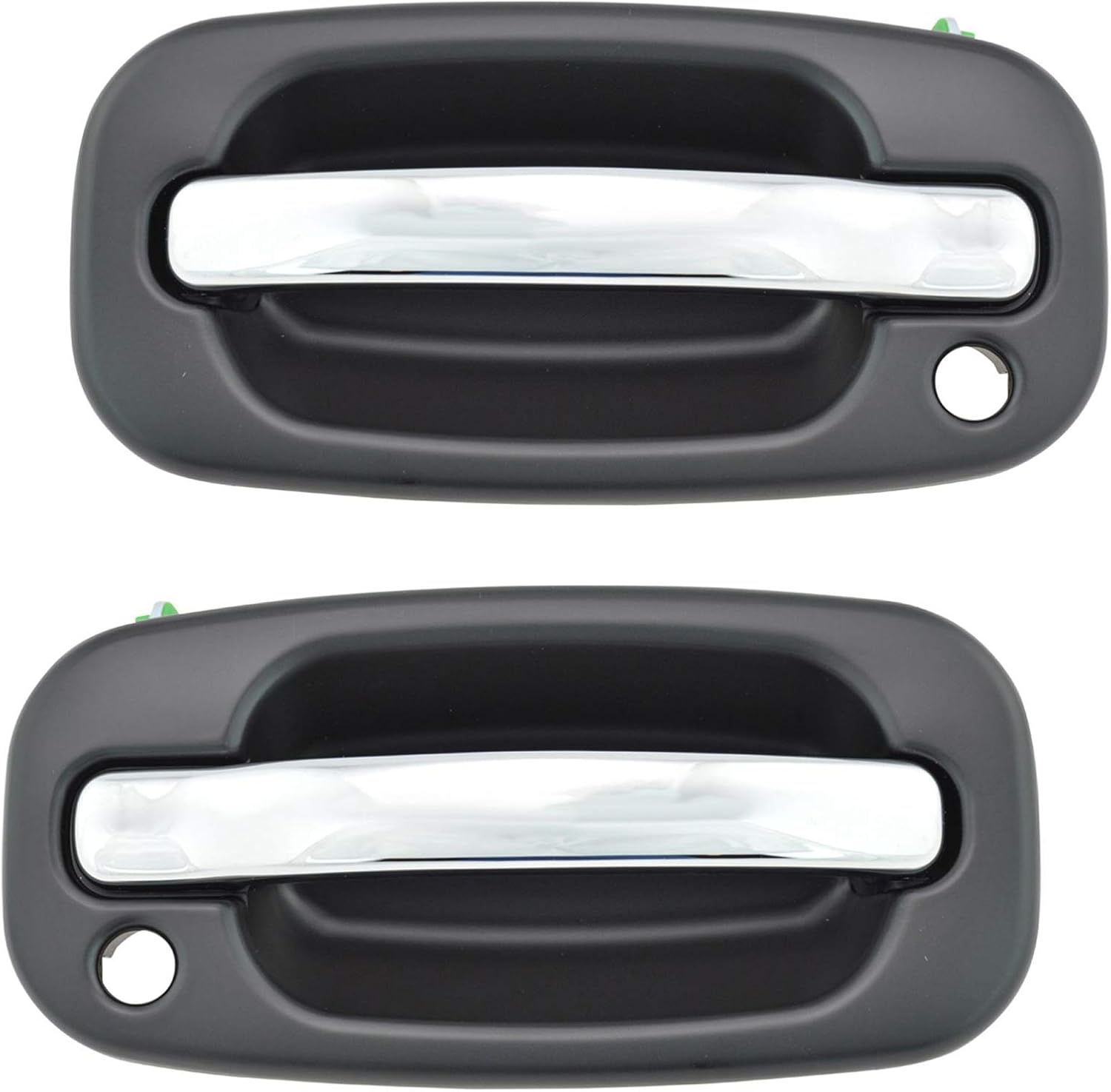 Chrome Black Exterior Door Handle Front Pair Set for Silverado Pickup Truck Pack of 2 S56528