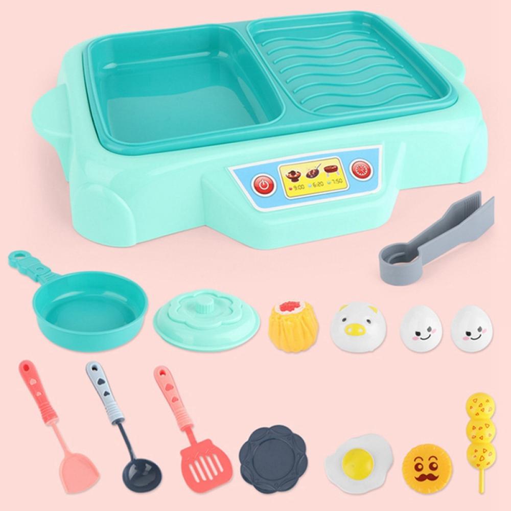 Pretend Play Kitchen Toy with Cookware Pot and Cooking Utensils T1610
